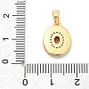 Brass Micro Pave Cubic Zirconia Pendents KK-M303-02G-04-3