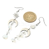 Opalite Chips Tassel Dangle Earrings EJEW-TA00260-01-2