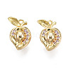 Brass Micro Pave Cubic Zirconia Pendants KK-N231-240-1