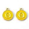 Golden Plated Alloy Enamel Charms X-ENAM-S118-09Q-2