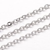 Tarnish Resistant 304 Stainless Steel Cable Chains CHS-K004-05P-0.4mm-1