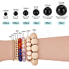 1070Pcs 6 Styles ABS Plastic Imitation Pearl Beads KY-PH0001-44-2
