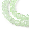 Baking Paint Imitation Jade Glass Bead Strands LS-DGLA-A034-J8MM-A03-3