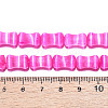 Dyed Natural Selenite Beads Strands G-T138-234B-4