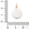 Alloy Enamel Pendants AL-CBA68FA-04G-3