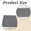 Gorgecraft 2M Imitation Leather Fringe Trimmings DIY-GF0008-48A-2