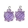 Gradient Color & Luminous Opaque Resin Pendants RESI-S011-01G-1