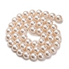 Baking Painted Pearlized Glass Pearl Round Bead Strands PEAR-H019-02C-02-2