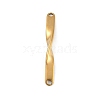 Ion Plating(IP) 202 Stainless Steel Twist Connector Charms STAS-Q336-13A-G-1