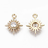 Brass Micro Pave Cubic Zirconia Charms X-KK-S359-050-RS-2