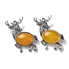 Alloy Elk Brooches JEWB-A021-02AS-06-1