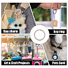 10Pcs Titanium Alloy Keychains Clasps KEYC-FH0001-23-6