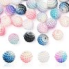 50Pcs 5 Colors Imitation Pearl Acrylic Beads OACR-FS0001-04-2