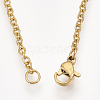 201 Stainless Steel Puppy Pendant Necklaces NJEW-T009-JN043-2-40-3