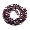 Electroplate Transparent Glass Beads Strands GLAA-T032-T6mm-AB19-2