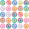 50Pcs UV Plating Opeque Acrylic Beads MACR-SC0001-51B-1