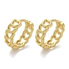 Heart Brass Hoop Earrings EJEW-F359-10G-01-2