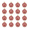 Golden Plated Alloy Enamel Charms ENAM-S118-08H-2