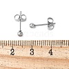 304 Stainless Steel Stud Earrings for Women EJEW-E603-06B-P-2