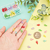 60Pcs 6 Colors Spray Painted Eco-Friendly Alloy Lobster Claw Clasps FIND-PH0004-93-7