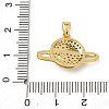 Brass Micro Pave Cubic Zirconia Pendants KK-F917-05B-G-3