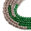 Transparent Gradient Color Glass Beads Strands LS-GLAA-H021-01A-44-3
