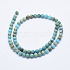 Natural Aqua Terra Jasper Beads Strands G-E444-14A-6mm-2