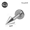 G23 Titanium 17 Gauge Threadless Labrets WGEEA58-18-1