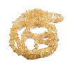 Natural Citrine Beads Strands G-O049-B-29A-5