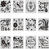 Large Plastic Reusable Drawing Painting Stencils Templates Sets DIY-WH0172-047-1