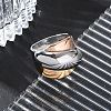 304 Stainless Steel Wide Finger Ring for Unisex RJEW-Z076-03P-04-2