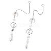 Glass Hanging Suncatchers HJEW-TADJ0005-1