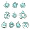 20Pcs 10 Styles Bohemia Styles Alloy & Acrylic Pendants FIND-CJ0005-70-1