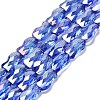 Electroplate Glass Beads Strands EGLA-P066-01A-AB05-1