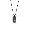 201 Stainless Steel Ruby Rhinestone Pendant Necklaces FS-WGBCC8A-03-2