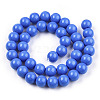 Opaque Solid Color Glass Beads Strands GLAA-T032-P10mm-11-2