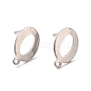 Non-Tarnish 201 Stainless Steel Stud Earring Findings STAS-K241-03P-3