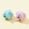 50Pcs 6 Colors Opaque Acrylic Beads MACR-FS0001-58-4