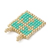 Handmade Loom Pattern Seed Beads PALLOY-MZ00160-4