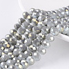 Electroplate Glass Beads Strands EGLA-A034-J6mm-Y02-1
