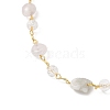Handmade Natural Morganite Beaded Chains Earring & Necklaces Sets SJEW-JS01342-01-5