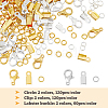 120Pcs 2 Color Zinc Alloy Lobster Claw Clasps DIY-HY0001-37-3