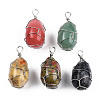 Natural & Synthetic Mixed Gemstone Pendants G-N326-151P-2