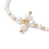 Shell Pearl Beads Bracelets for Women BJEW-TA00571-3