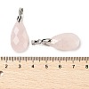 Natural Rose Quartz Pendants G-L614-D03-P02-3