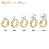 Brass Cup Peg Open Cuff Ring Settings LS-KK-G518-08G-02-4
