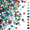  800Pcs 10 Colors  Synthetic Turquoise Beads Strands TURQ-NB0001-09-1