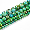 Baking Paint Glass Beads Strands DGLA-N003-4mm-B04-2