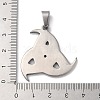 304 Stainless Steel Pendants STAS-D014-13AS-3