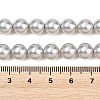 Frosted Glass Pearl Beads Strands GLAA-A044-08A-09-4